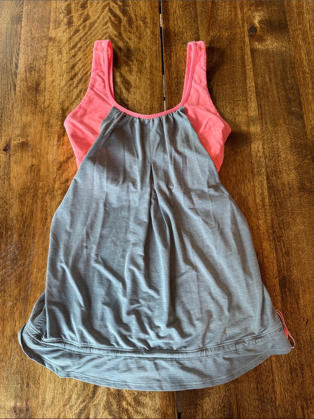 lululemon athletica Coral Strap Gray Tank